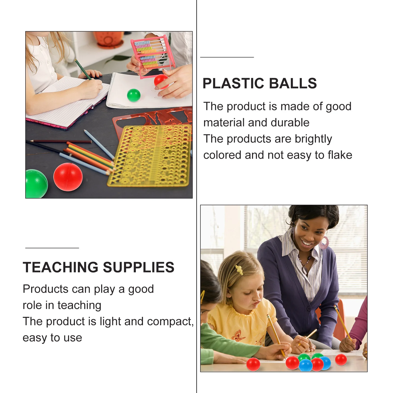 30pcs Teaching Balls 2mm Solid Probability Learning Toys Bright Colors Safe Material Counting Numbers
30pcs Teaching Balls 2mm Solid Probability Learning Toys Bright Colors Safe Material Counting Numbers