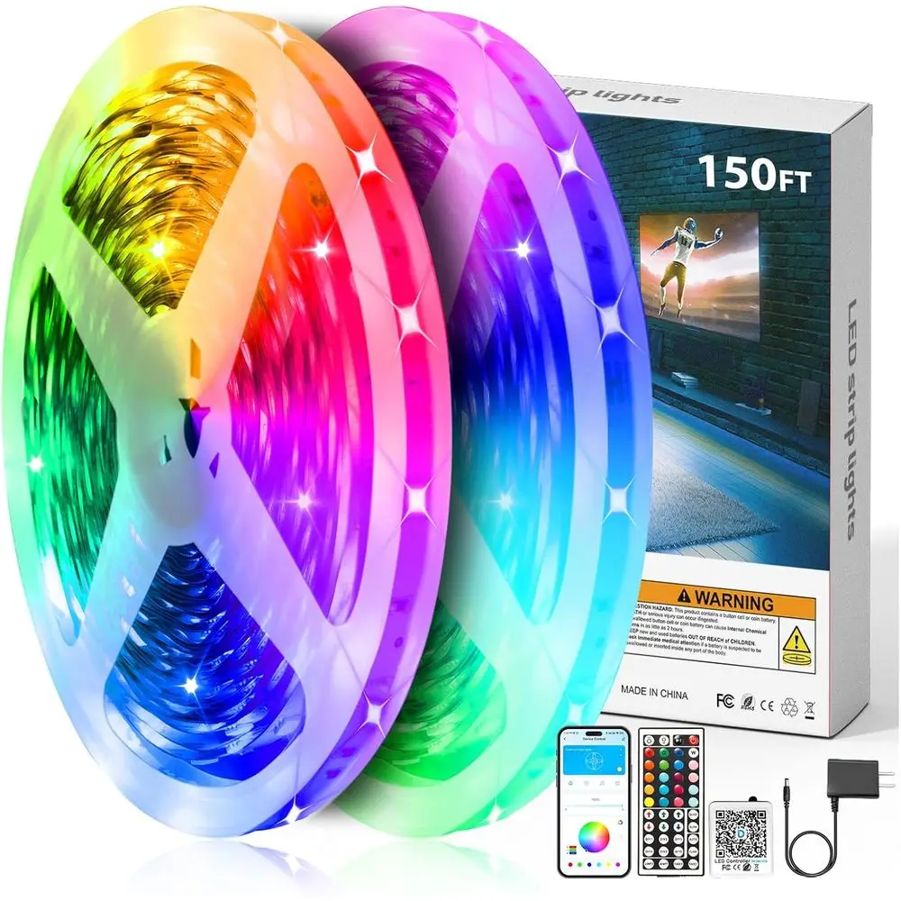 Умные светодиодные ленты RGB для спальни, управление по Bluetooth, изменение цвета с помощью пульта, синхронизация с музыкой, идеально подходят для вечеринок и
Умные светодиодные ленты RGB для спальни, управление по Bluetooth, изменение цвета с помощью пульта, синхронизация с музыкой, идеально подходят для вечеринок и