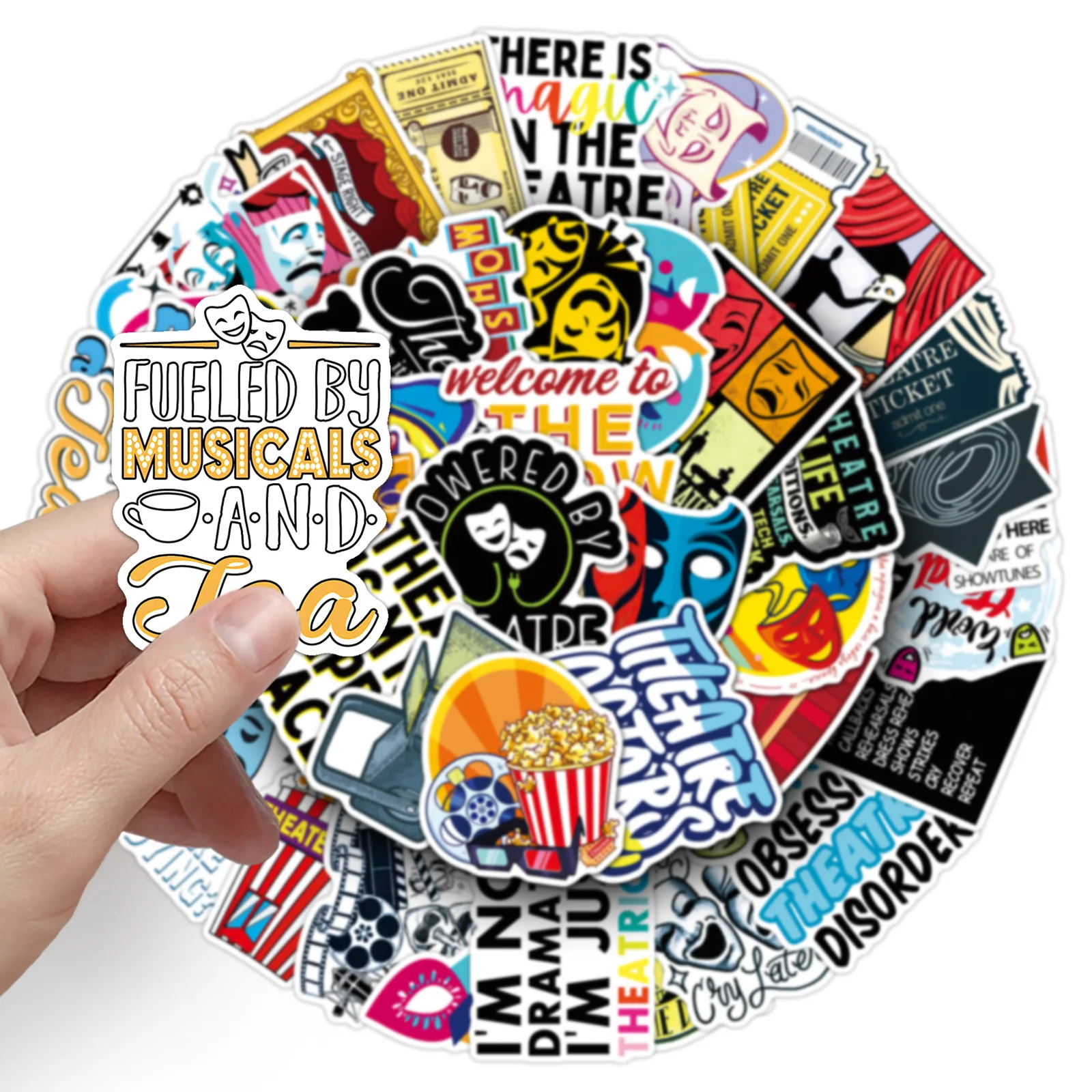 10/30/50PCS Cartoon Drama Graffiti Stickers Circus Theater Stickers Waterproof Decorative Mobile Phone Case Suitcase Water Bott
10/30/50PCS Cartoon Drama Graffiti Stickers Circus Theater Stickers Waterproof Decorative Mobile Phone Case Suitcase Water Bott