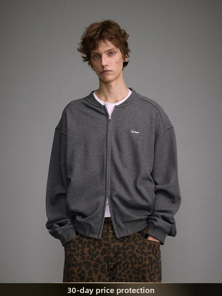 American Retro Pure Color Cleanfit ort Sweatirt Men's Spring New Sle Baseball Collar Open Cardigan Jaet
American Retro Pure Color Cleanfit ort Sweatirt Men's Spring New Sle Baseball Collar Open Cardigan Jaet