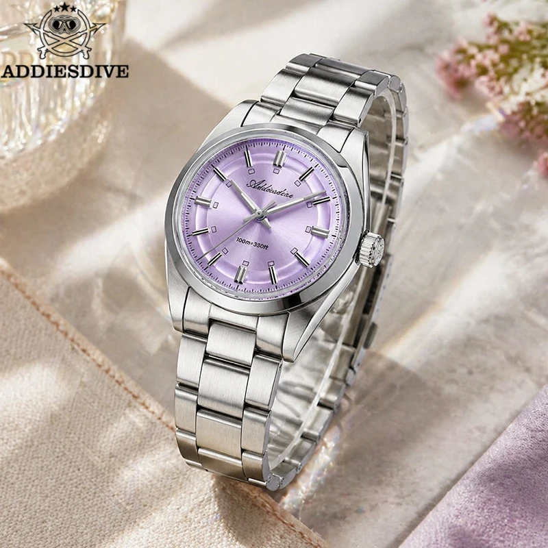 ADDIESDIVE Men's VH31 Quartz Watch 36mm Bubble Crystal 100m Waterproof Wristwatch Minimalist 316L Steel BGW9 Luminous Watches
ADDIESDIVE Men's VH31 Quartz Watch 36mm Bubble Crystal 100m Waterproof Wristwatch Minimalist 316L Steel BGW9 Luminous Watches