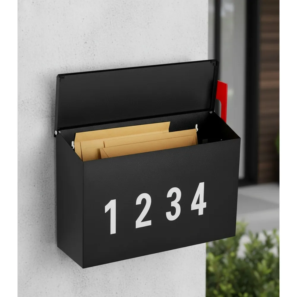 Wall Mount Mailbox with Flag & Numbers, Large Capacity Rust-Proof Steel, Easy Installation for Home Outdoor Use
Wall Mount Mailbox with Flag & Numbers, Large Capacity Rust-Proof Steel, Easy Installation for Home Outdoor Use