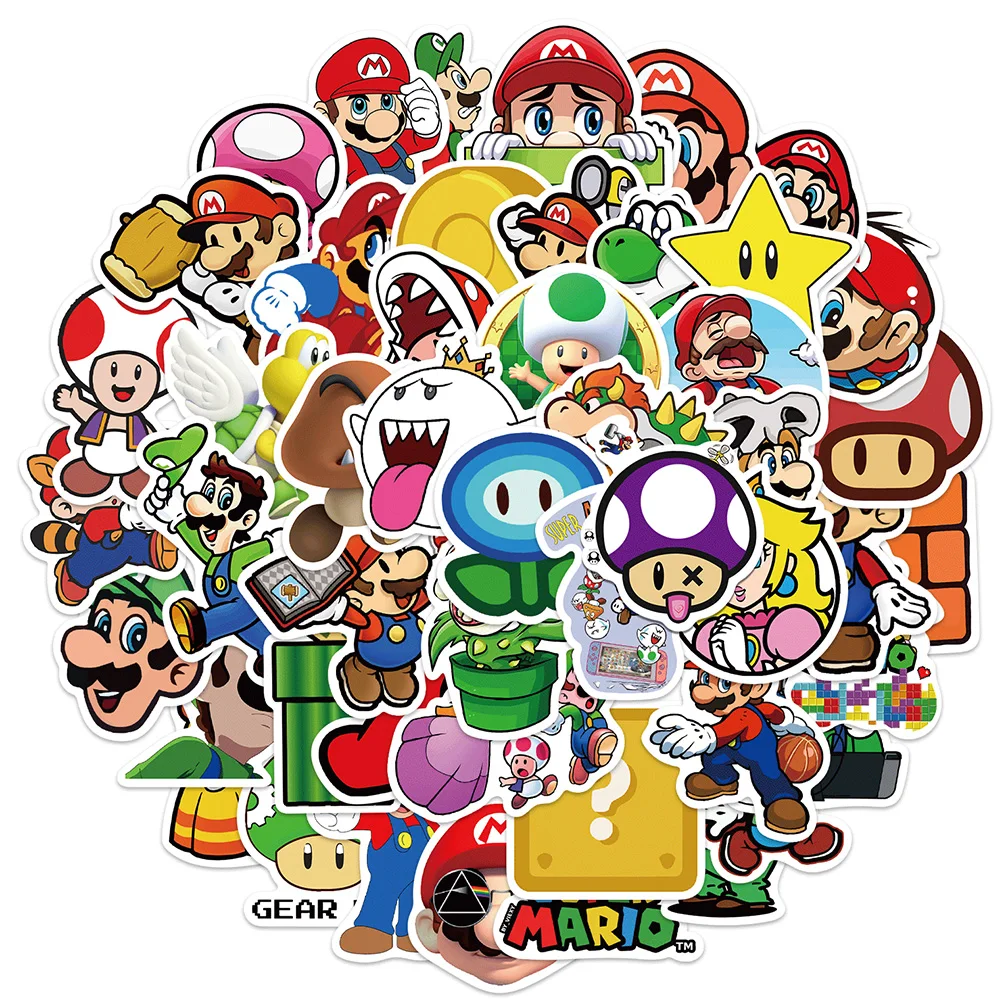 10/30/50pcs Classic Game Super Mario Bros Stickers Anime DIY Phone Computer Water Bottle Vinyl Kawaii Cartoon Decal for Kids Toy
10/30/50pcs Classic Game Super Mario Bros Stickers Anime DIY Phone Computer Water Bottle Vinyl Kawaii Cartoon Decal for Kids Toy
