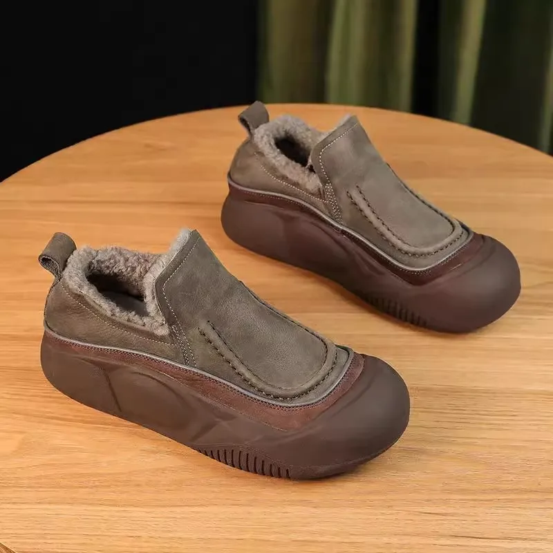 40 Winter Women's Plus Velvet Flat Shoes Round Toe Shallow Slip on Casual Shoes For Women Sneakers Outdoor Women's Walking Shoe
40 Winter Women's Plus Velvet Flat Shoes Round Toe Shallow Slip on Casual Shoes For Women Sneakers Outdoor Women's Walking Shoe