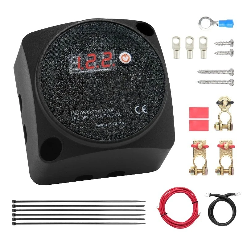 Kit 12V 140Amp Manual and Auto Modes VSR Voltage Sensitive Relay with LCD Screen
Kit 12V 140Amp Manual and Auto Modes VSR Voltage Sensitive Relay with LCD Screen