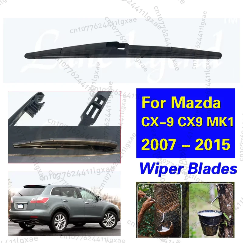 For Mazda CX-9 CX9 MK1 2007 - 2015 Car Rear Wiper Blades Windscreen Wipers Auto Windshield Window Brush 14" Car Accessories 
For Mazda CX-9 CX9 MK1 2007 - 2015 Car Rear Wiper Blades Windscreen Wipers Auto Windshield Window Brush 14" Car Accessories