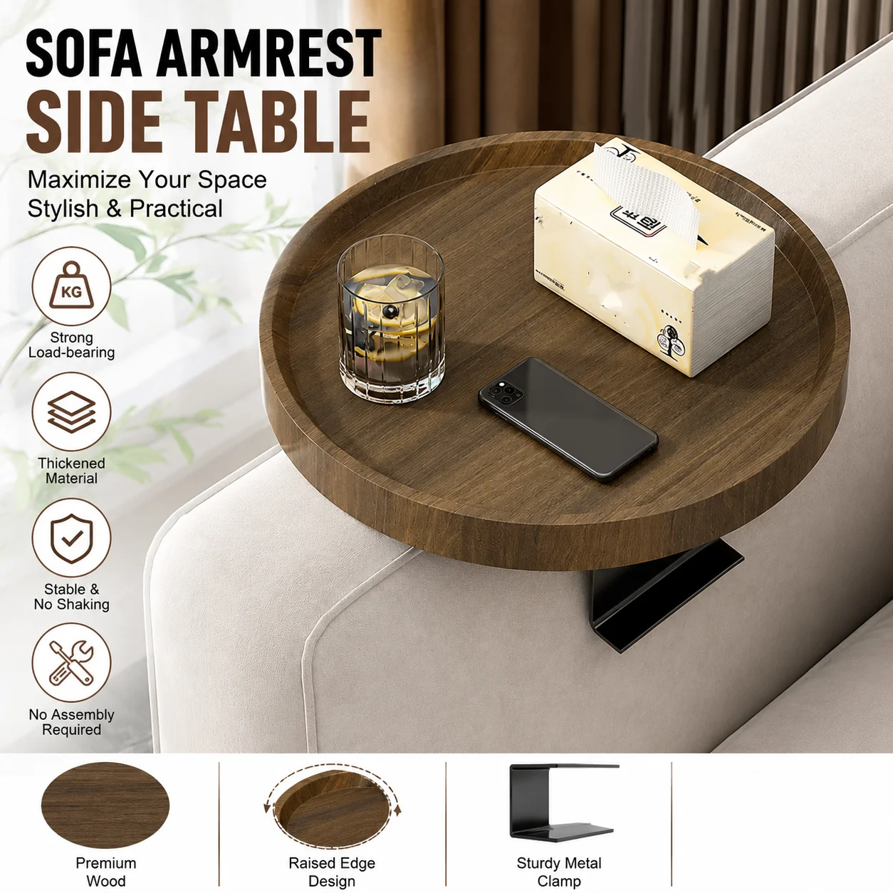 1 modern expandable sofa armrest table - modern side table tray, easy to clean
1 modern expandable sofa armrest table - modern side table tray, easy to clean