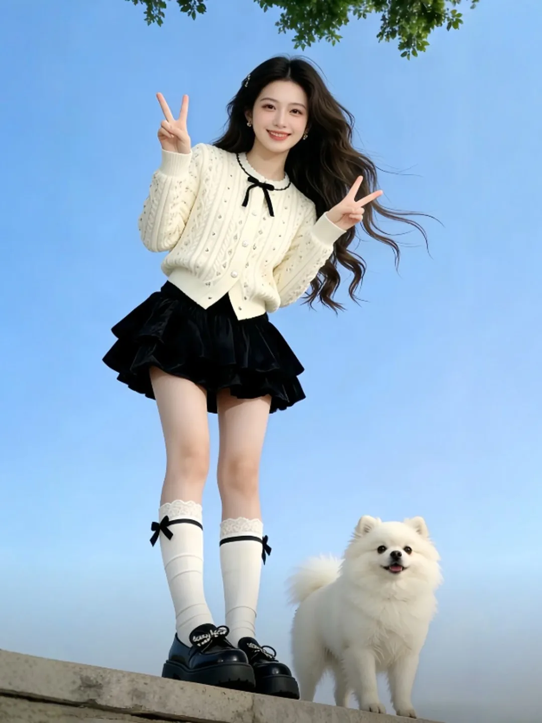 Soft Sle Unique Knitted Sweater Skirt Two-Piece Set Youthful Spring Collection High Waist Cotton Lined Korean Faion
Soft Sle Unique Knitted Sweater Skirt Two-Piece Set Youthful Spring Collection High Waist Cotton Lined Korean Faion