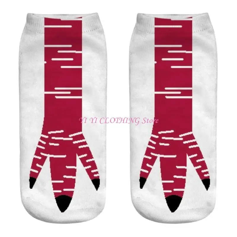 N5KF Funny Digital Printed Chicken Claw Pattern Ankle Socks for Women and Men Halloween Cosplay Party Short Socks
N5KF Funny Digital Printed Chicken Claw Pattern Ankle Socks for Women and Men Halloween Cosplay Party Short Socks