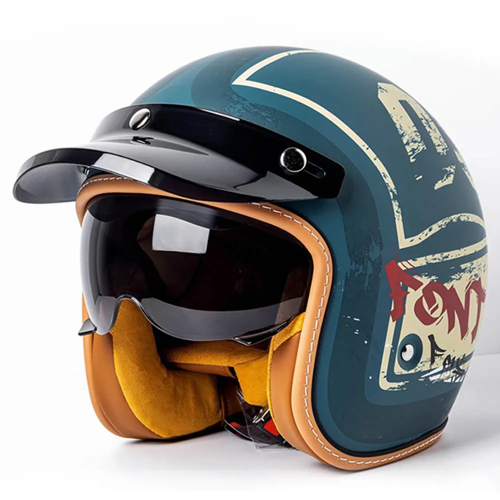 Helmets For Motorcycles Open Face Helmet Retro 3/4 Motorcycle Helmets Jet Helmet For Men Four Seasons ABS Shell Safty Cap
Helmets For Motorcycles Open Face Helmet Retro 3/4 Motorcycle Helmets Jet Helmet For Men Four Seasons ABS Shell Safty Cap