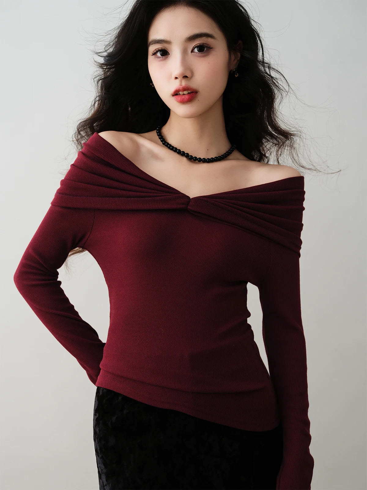 Romantic Sle Long Sve Knitted Camere One oulder Braid Design Slim Fit Women's Inner Wear Spring Faion for Teens
Romantic Sle Long Sve Knitted Camere One oulder Braid Design Slim Fit Women's Inner Wear Spring Faion for Teens