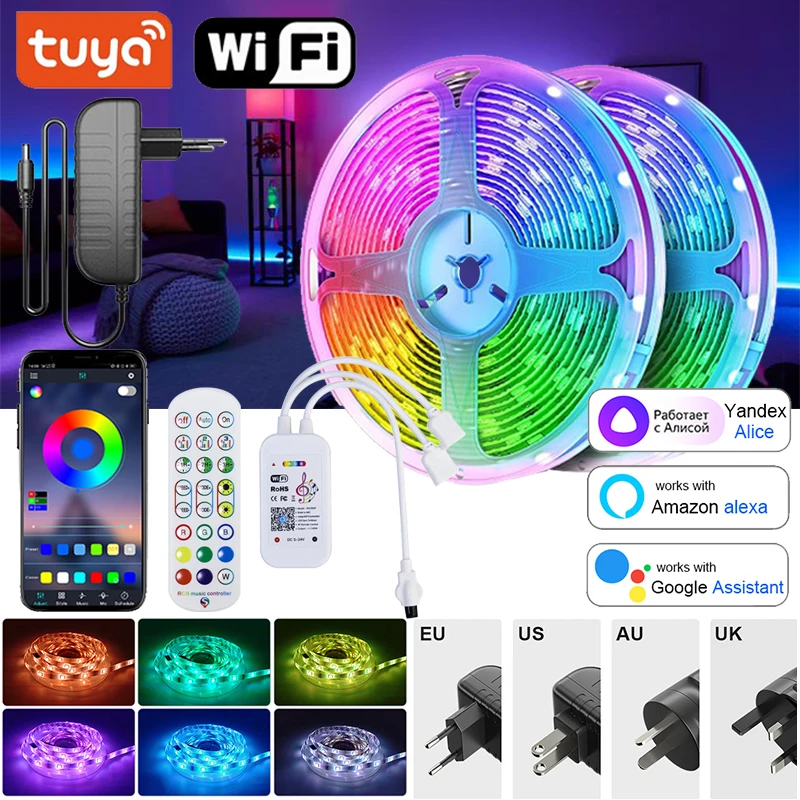 Led Strip Lights Wifi 12V Rgb Led Tape Light Music Sync Ribbon Strip Smart Remote Control Rgb Led Lights For Room Decoration
Led Strip Lights Wifi 12V Rgb Led Tape Light Music Sync Ribbon Strip Smart Remote Control Rgb Led Lights For Room Decoration