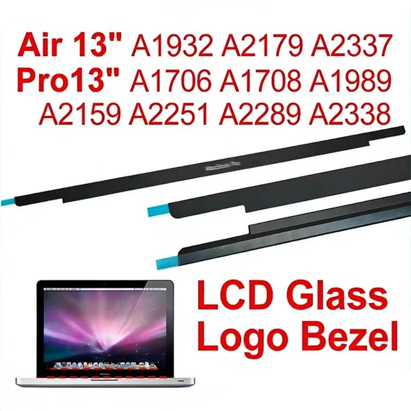 New Grey Silver LCD Screen Glass Trim Logo Bezel Front Cover for MacBook Pro Air A1932 A2179 A2251 A2289 A2337 A2338
New Grey Silver LCD Screen Glass Trim Logo Bezel Front Cover for MacBook Pro Air A1932 A2179 A2251 A2289 A2337 A2338