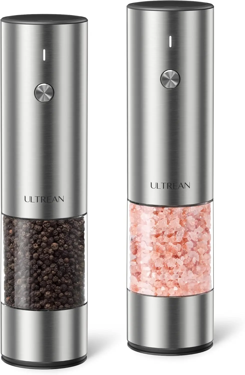 Rechargeable Salt and Pepper Grinder Set, Adjustable Coarseness with LED Light, Stainless Steel Kitchen Gadget
Rechargeable Salt and Pepper Grinder Set, Adjustable Coarseness with LED Light, Stainless Steel Kitchen Gadget