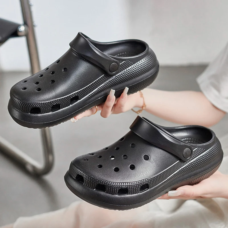 Women's Trendy Summer Thick Sole Increase Anti Slip Fashion Work Beach Baotou Slippery Sandals Men Clogs Sandal Home Garden Shoe
Women's Trendy Summer Thick Sole Increase Anti Slip Fashion Work Beach Baotou Slippery Sandals Men Clogs Sandal Home Garden Shoe