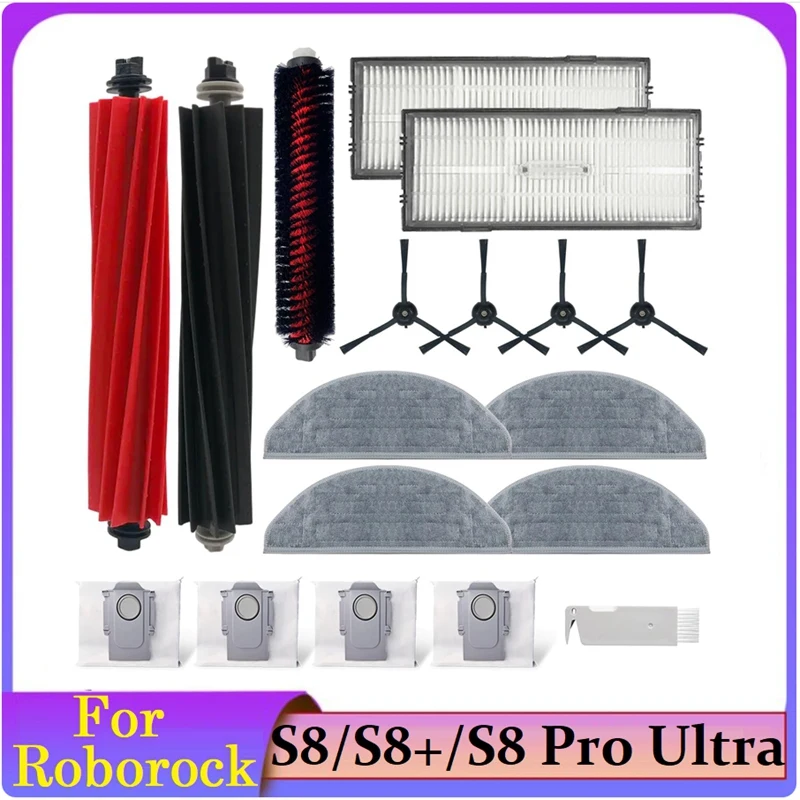Vacuum Cleaner Main Side Brush Accessories Kit For Roborock S8 Pro Ultra /S8+/S8 Robot
Vacuum Cleaner Main Side Brush Accessories Kit For Roborock S8 Pro Ultra /S8+/S8 Robot