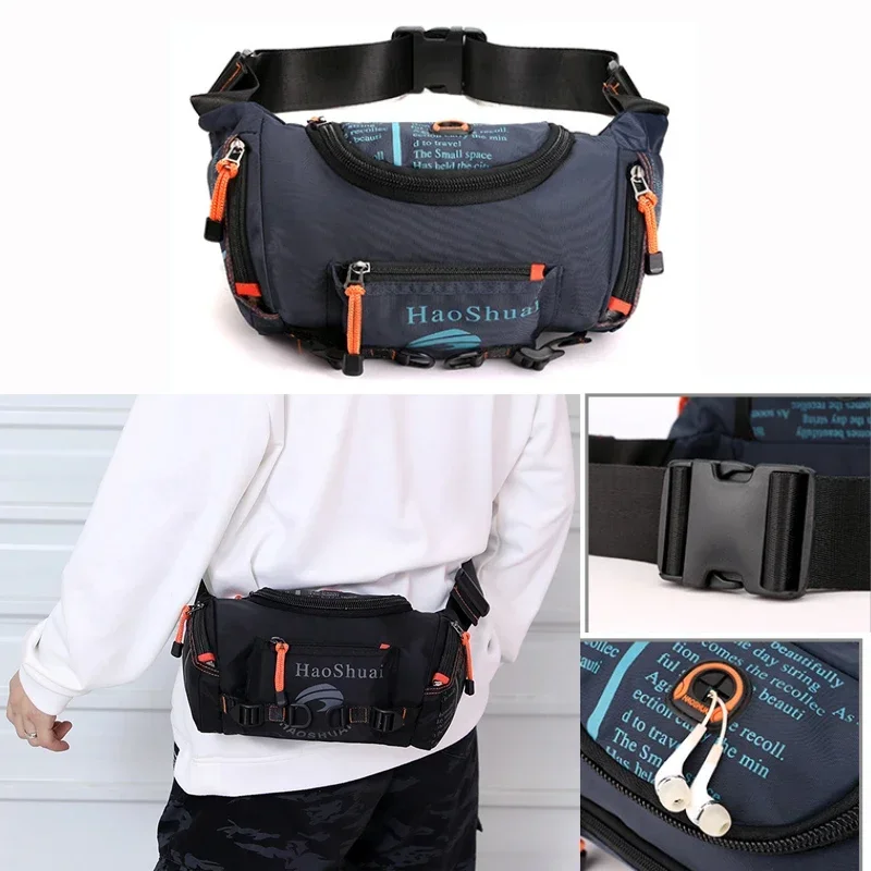 High Quality Waterproof Nylon Men's Belt Fanny Pack Large Capacity Travel Bum Sling Chest Waist Bags Shoulder Messenger Bag
High Quality Waterproof Nylon Men's Belt Fanny Pack Large Capacity Travel Bum Sling Chest Waist Bags Shoulder Messenger Bag