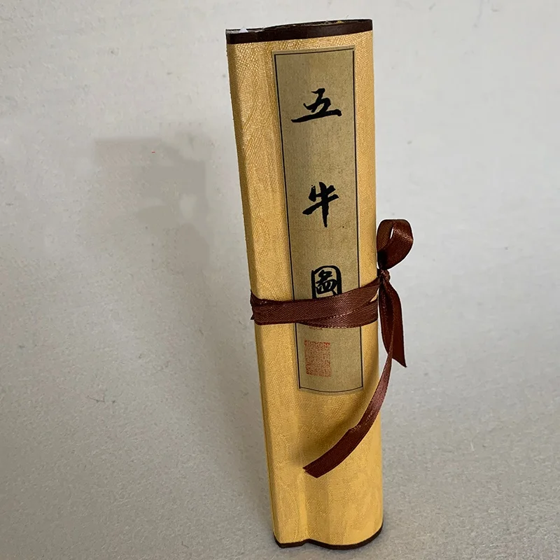Antique China Old Paper Painting Long Scroll Painting Five Bulls Diagram Home Decoration Painting
Antique China Old Paper Painting Long Scroll Painting Five Bulls Diagram Home Decoration Painting
