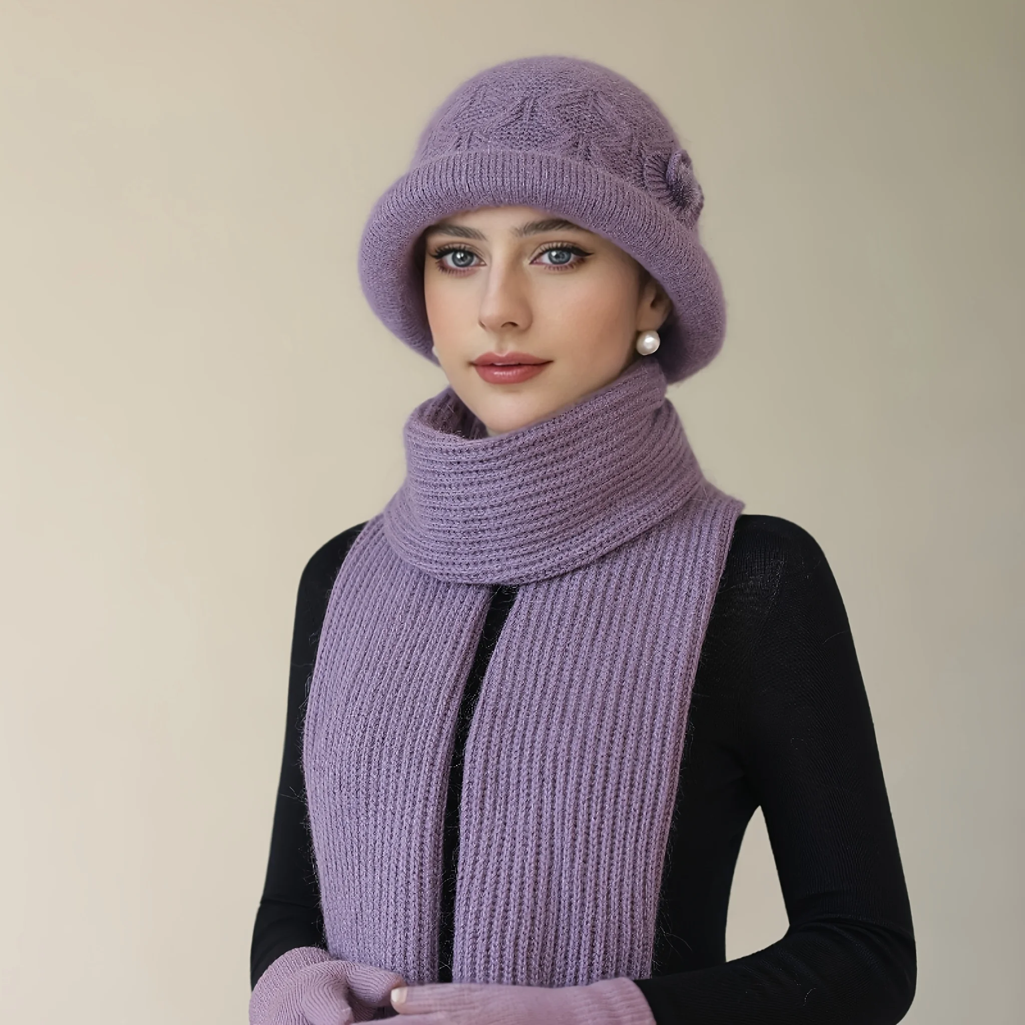 Women's Plush Winter Hat, Thick Warm Beanie with Soft-Like Texture, Lightweight Warmth for Cold Weather Skiing Running Christmas
Women's Plush Winter Hat, Thick Warm Beanie with Soft-Like Texture, Lightweight Warmth for Cold Weather Skiing Running Christmas