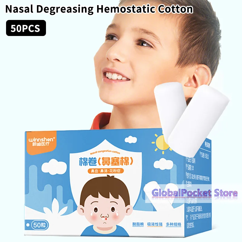 50Pcs Nose Blood Stop Cotton Child Nose Bleeding Runny Nose Nose Spray Cotton Roll Nose Hemostatic Cotton Children Big People
50Pcs Nose Blood Stop Cotton Child Nose Bleeding Runny Nose Nose Spray Cotton Roll Nose Hemostatic Cotton Children Big People
