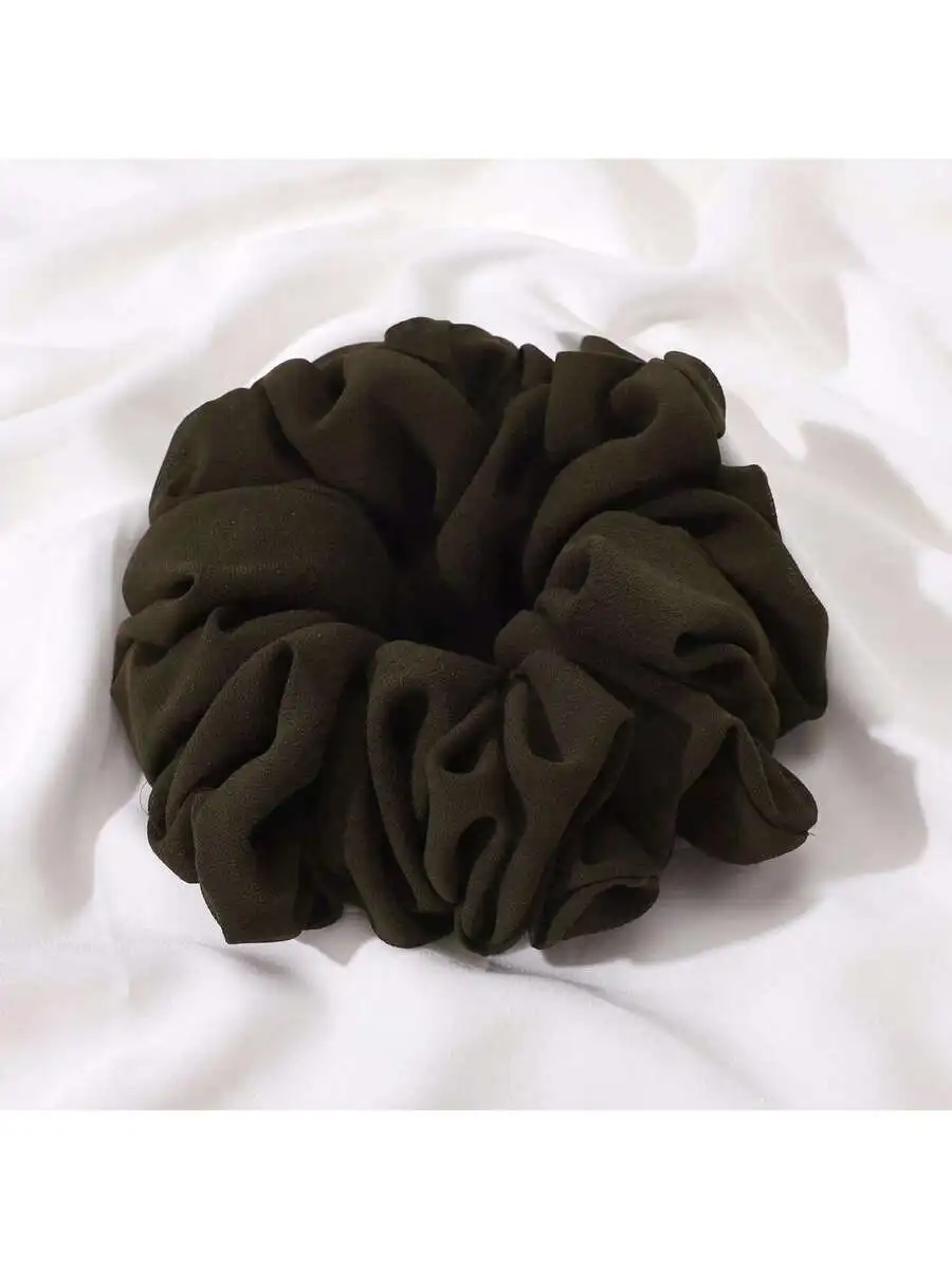 Solid Color Bohemian Polyester Scrunchie Hair Elastic Ponytail Holder For Women
Solid Color Bohemian Polyester Scrunchie Hair Elastic Ponytail Holder For Women