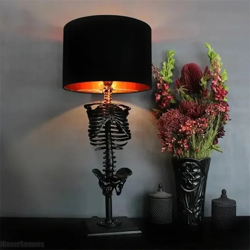Skull Table Lamp Skeleton Horror 3D Statue Creative Party Ornament Prop Halloween Home Decoration Atmosphere Lamp Night Light 24 
Skull Table Lamp Skeleton Horror 3D Statue Creative Party Ornament Prop Halloween Home Decoration Atmosphere Lamp Night Light 24