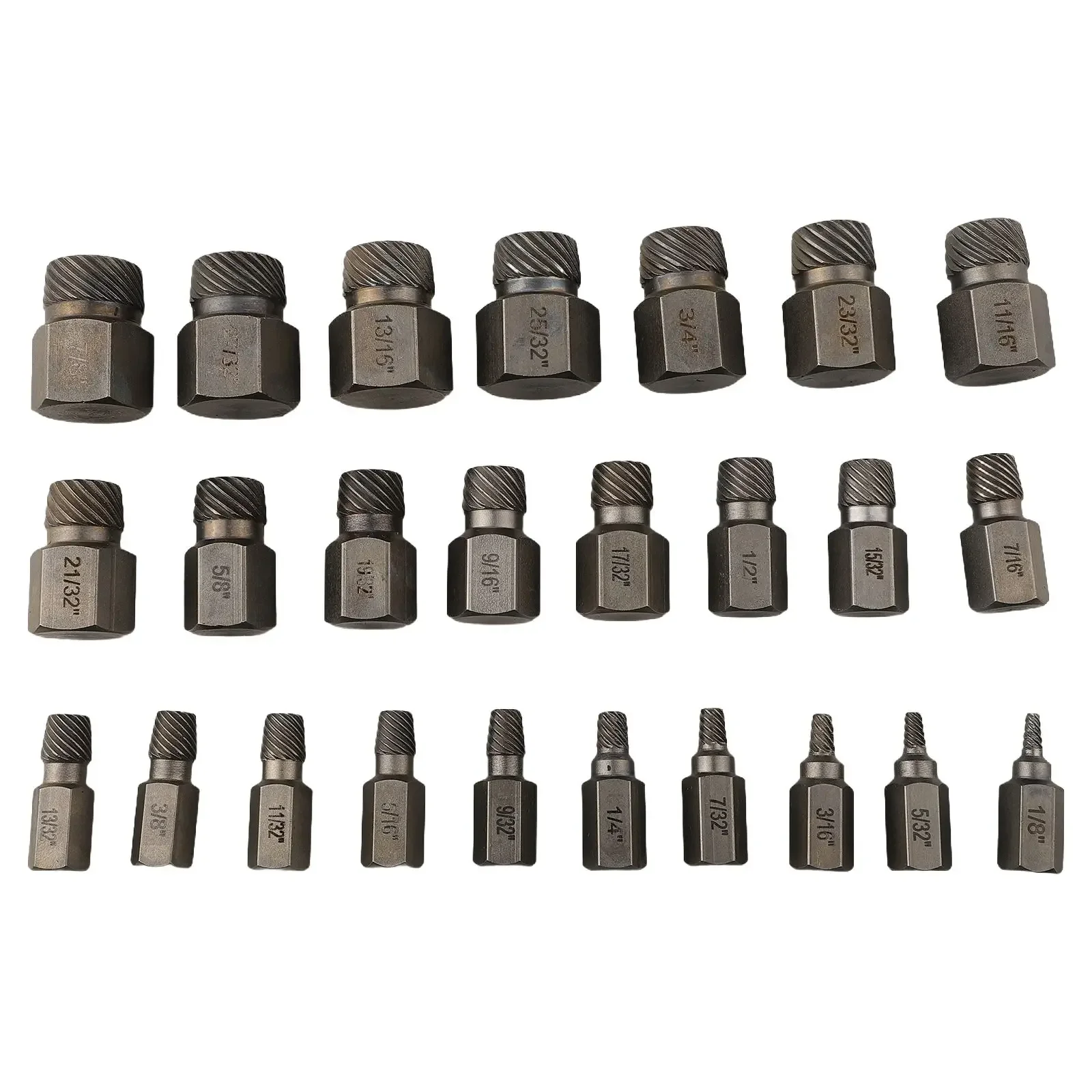 Conquer Broken Screws and Bolts 25pcs MultiSpline Hex Head Bit Socket Wrench Bolt Remover Set for Stripped Screws and Bolts
Conquer Broken Screws and Bolts 25pcs MultiSpline Hex Head Bit Socket Wrench Bolt Remover Set for Stripped Screws and Bolts