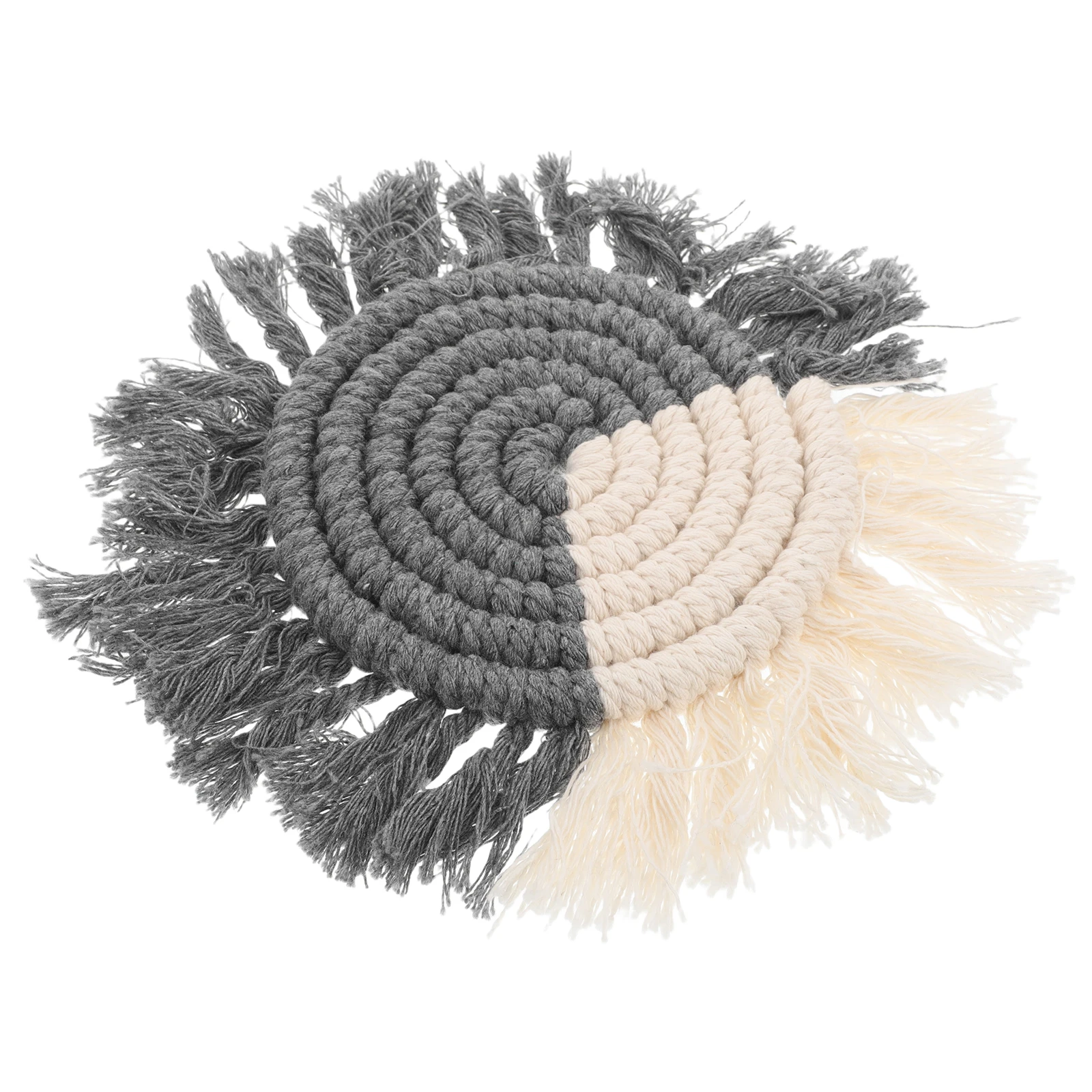Woven Coasters Tassels Cotton Macrame Absorbent Drink Mats Nordic Style Handmade Decor Kitchen Table Round
Woven Coasters Tassels Cotton Macrame Absorbent Drink Mats Nordic Style Handmade Decor Kitchen Table Round