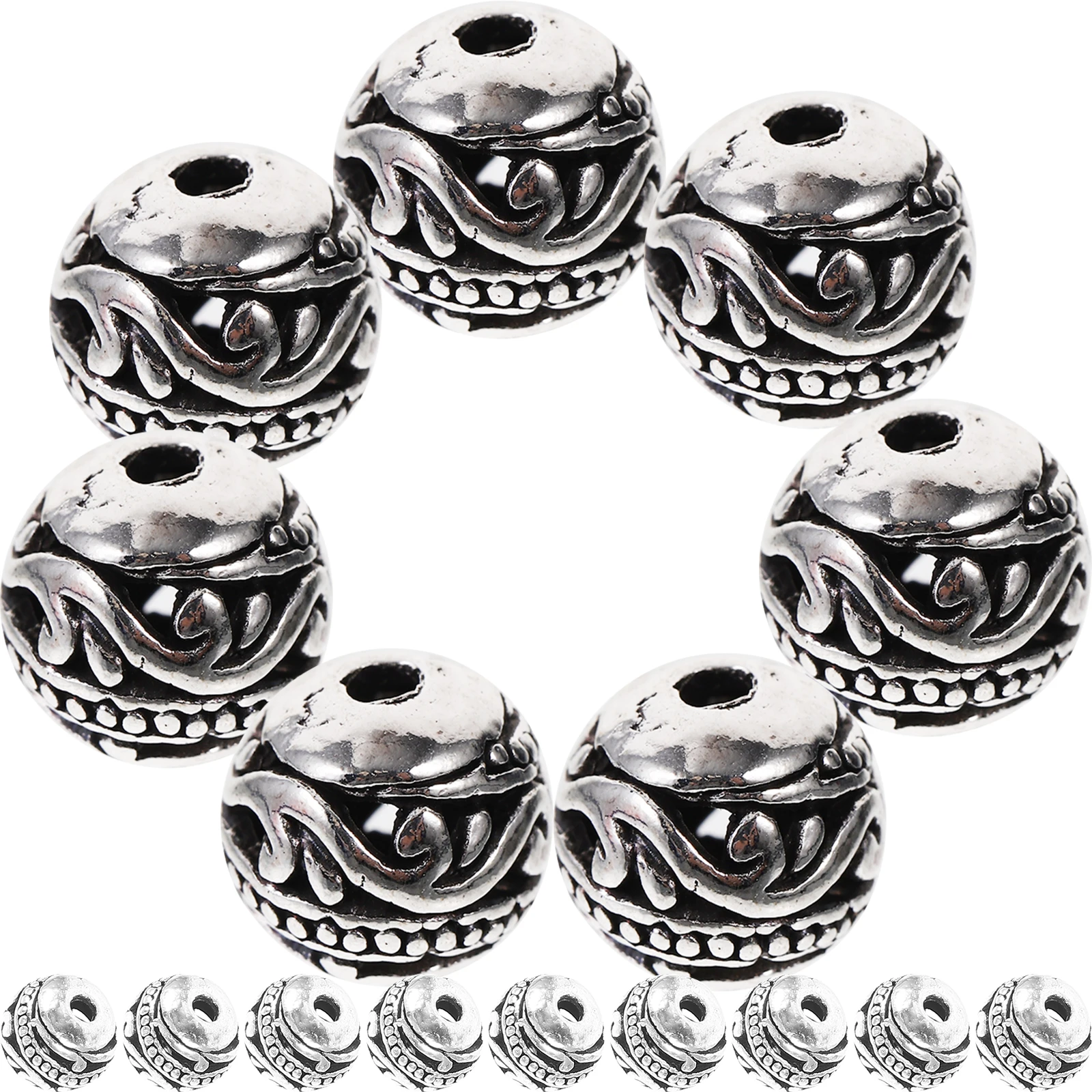 50pcs Alloy 8mm Silver H made Jewelry Supplies Metal Beads for Bracelets Necklace DIY Craft Projects Round Beads Bulk
50pcs Alloy 8mm Silver H made Jewelry Supplies Metal Beads for Bracelets Necklace DIY Craft Projects Round Beads Bulk