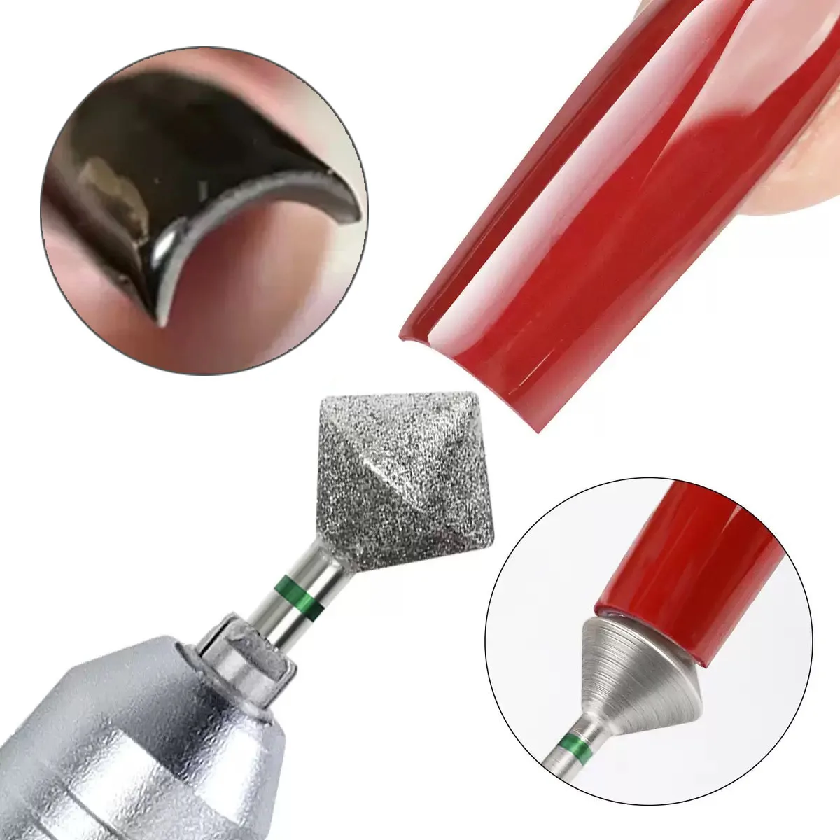 Nail Precision Cone Diamond Drill Bit for Flawless French Manicures Smooth Edge Trimming & Polishing
Nail Precision Cone Diamond Drill Bit for Flawless French Manicures Smooth Edge Trimming & Polishing