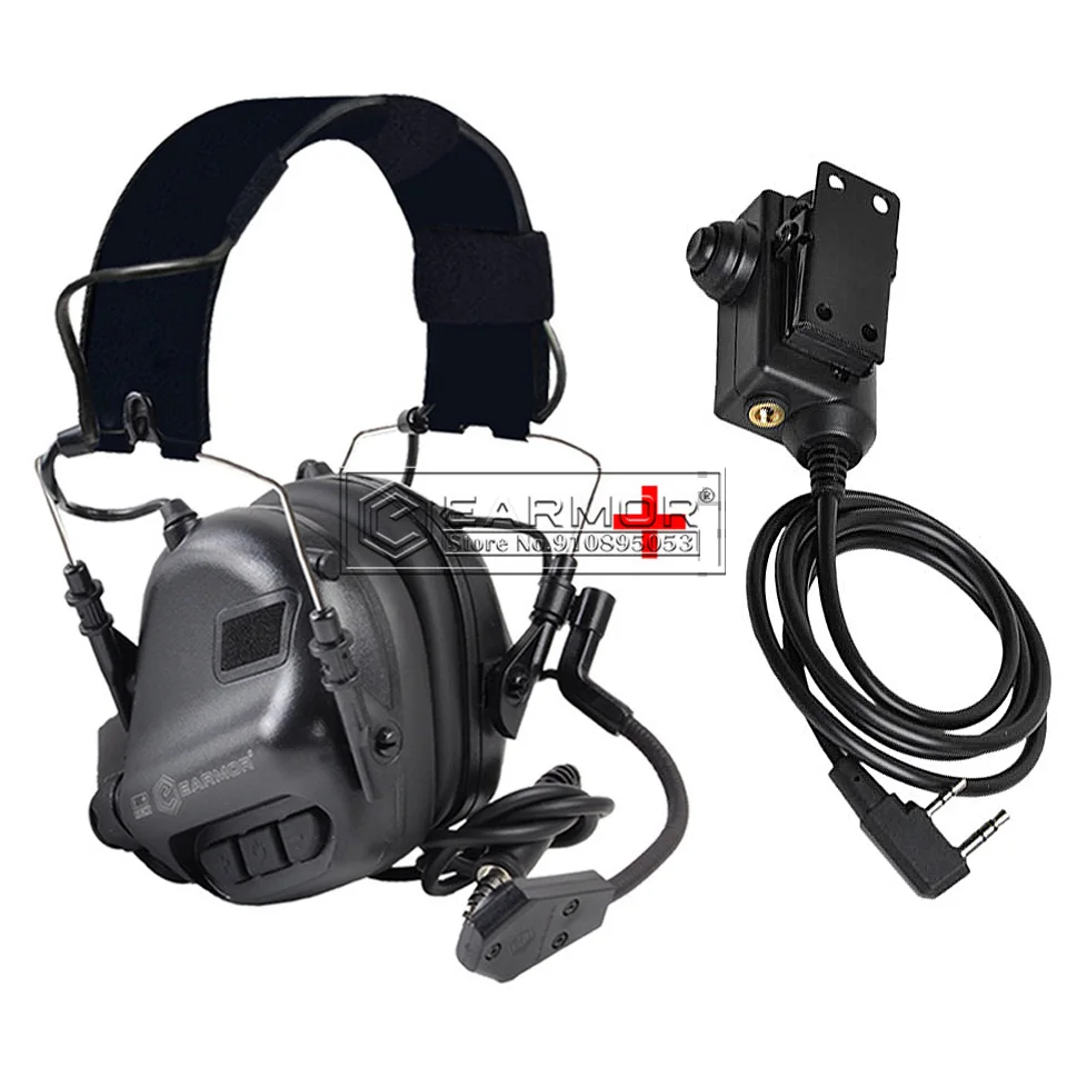 EARMOR Tactical Headset M32 MOD4 & PTT Adapter One Set for Noise Canceling Headphones Aviation Communication
EARMOR Tactical Headset M32 MOD4 & PTT Adapter One Set for Noise Canceling Headphones Aviation Communication