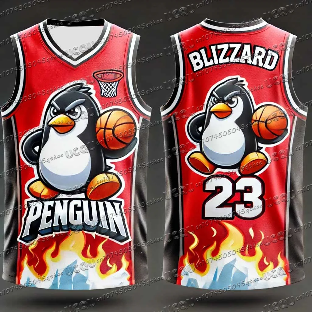 Summer Girls Women's 3d Printed Cartoon Penguin Print Boys Training Men's Sports Sleeveless Vest Basketball Tank Tops T-shirt
Summer Girls Women's 3d Printed Cartoon Penguin Print Boys Training Men's Sports Sleeveless Vest Basketball Tank Tops T-shirt