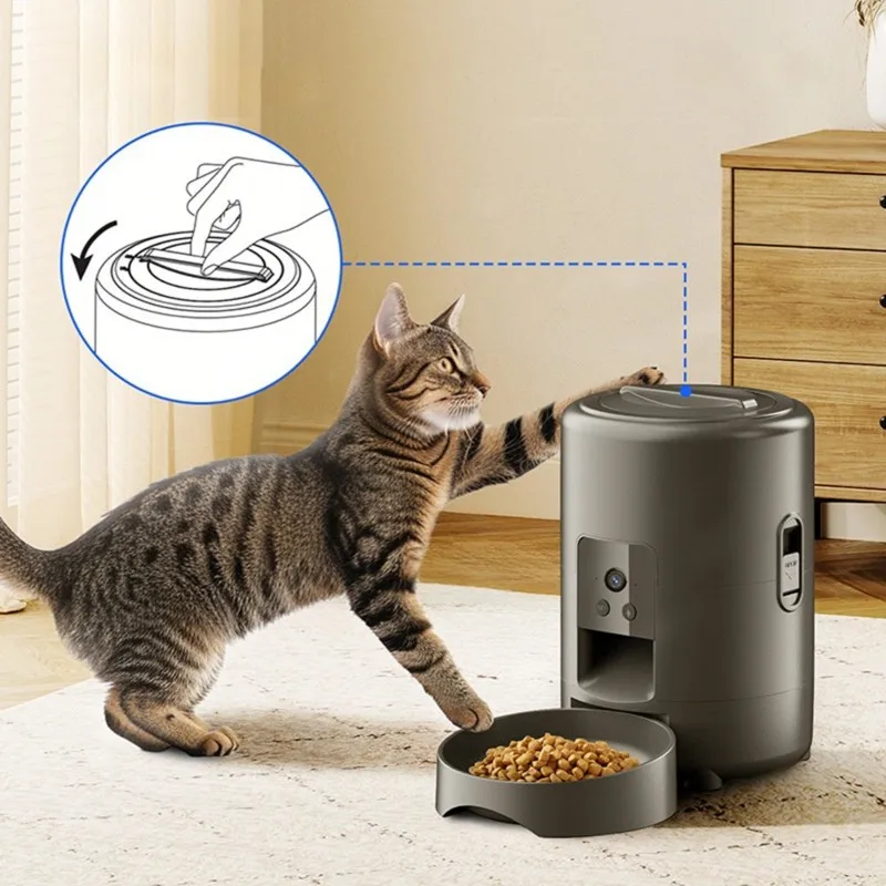 75STO-For Pets EU Plug Compatible 2L Smart Cat Food Dispenser, Automatic Kibble Feeder Featuring Display
75STO-For Pets EU Plug Compatible 2L Smart Cat Food Dispenser, Automatic Kibble Feeder Featuring Display
