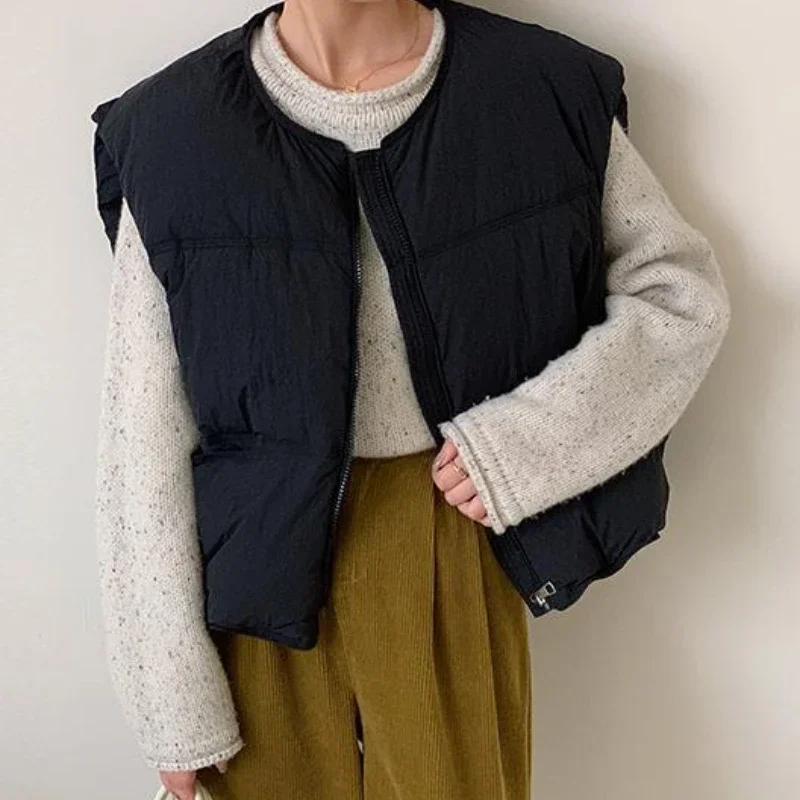 Korean Version of Autumn and Winter New Cotton Vest Female Casual Loose Small Bread Suit Sleeveless Vest
Korean Version of Autumn and Winter New Cotton Vest Female Casual Loose Small Bread Suit Sleeveless Vest