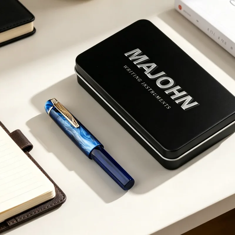 Classic MAJOHN RS3 Short Pocket Fountain Pen 6# Iridium Nib Vintage Resin Body Handmade Writing Pen Collectors Stationery Gift
Classic MAJOHN RS3 Short Pocket Fountain Pen 6# Iridium Nib Vintage Resin Body Handmade Writing Pen Collectors Stationery Gift