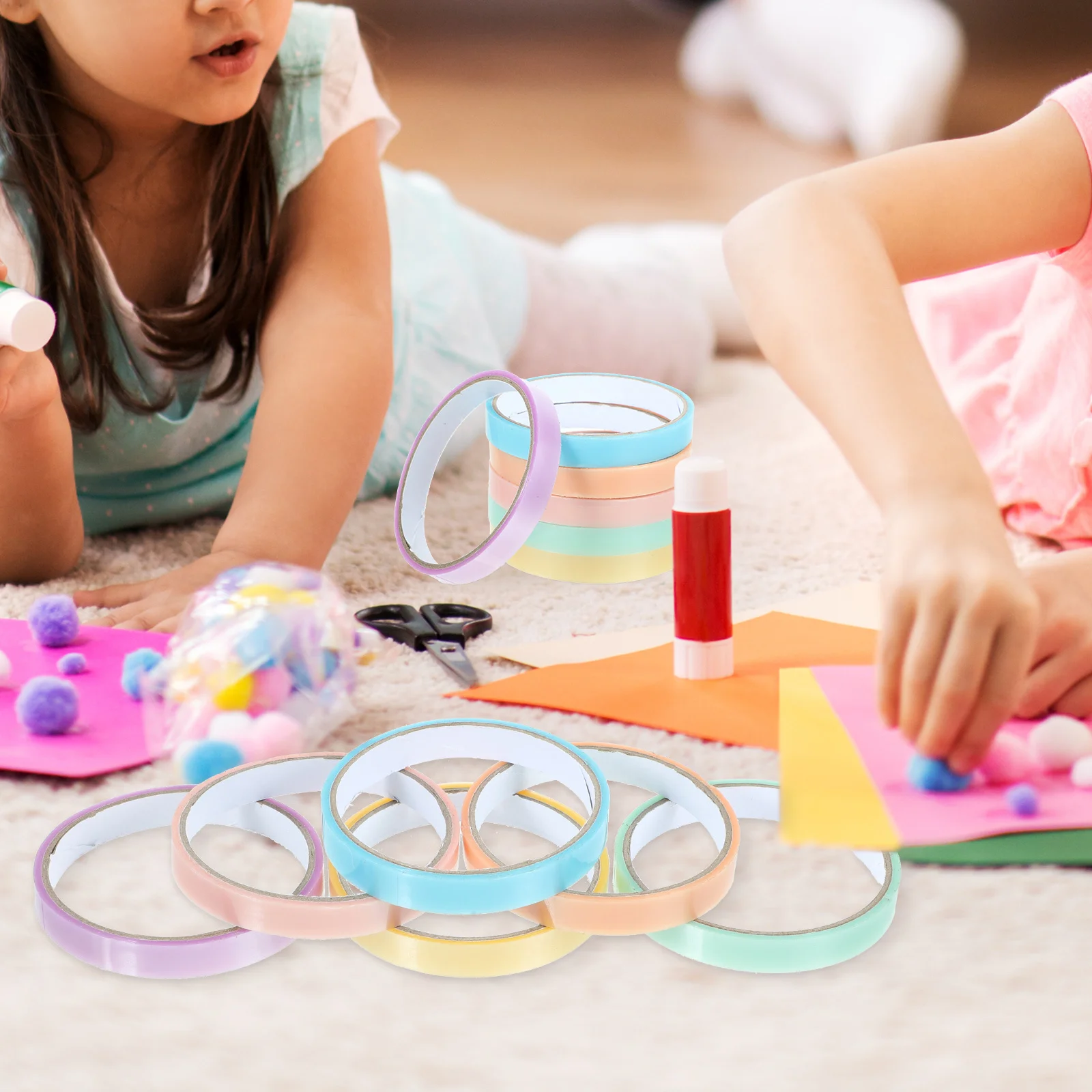 6Pcs Sticky Ball Tape Adhesive Colored Stress Relief Fun Rolling Sensory Play Decompression Artifact for Kids Adults DIY
6Pcs Sticky Ball Tape Adhesive Colored Stress Relief Fun Rolling Sensory Play Decompression Artifact for Kids Adults DIY