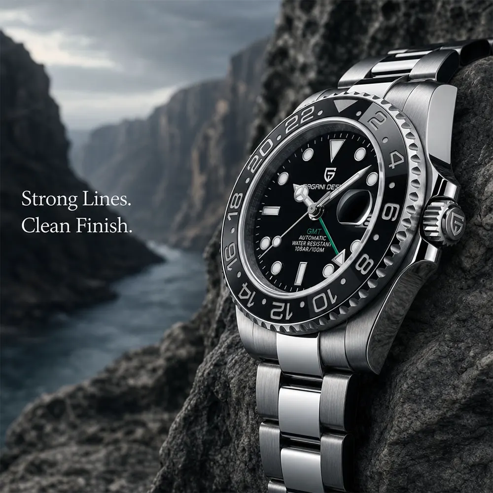 New GMT Watch PAGANI DESIGN 40mm Men Wristwatch Classic Luxury Mechanical Watches Top Brand 100M Waterproof Watches for Man Gift
New GMT Watch PAGANI DESIGN 40mm Men Wristwatch Classic Luxury Mechanical Watches Top Brand 100M Waterproof Watches for Man Gift