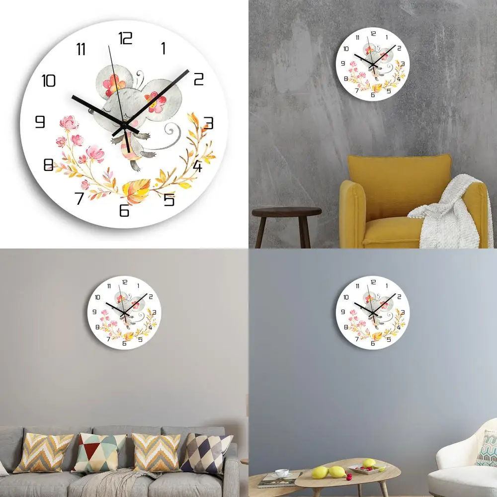 Cute Little Mouse Wall Clock Living Room Clock Creative Modern Decor Quartz Wall Clock Wholesale and Retail
Cute Little Mouse Wall Clock Living Room Clock Creative Modern Decor Quartz Wall Clock Wholesale and Retail