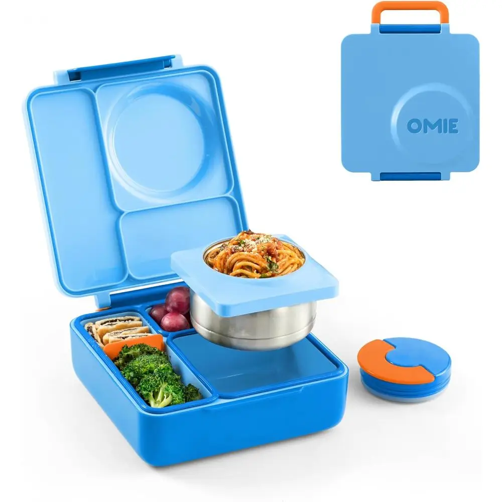 Insulated Lunch Box for Kids with Leak-Proof Vacuum Food Jar and 3 Compartments
Insulated Lunch Box for Kids with Leak-Proof Vacuum Food Jar and 3 Compartments