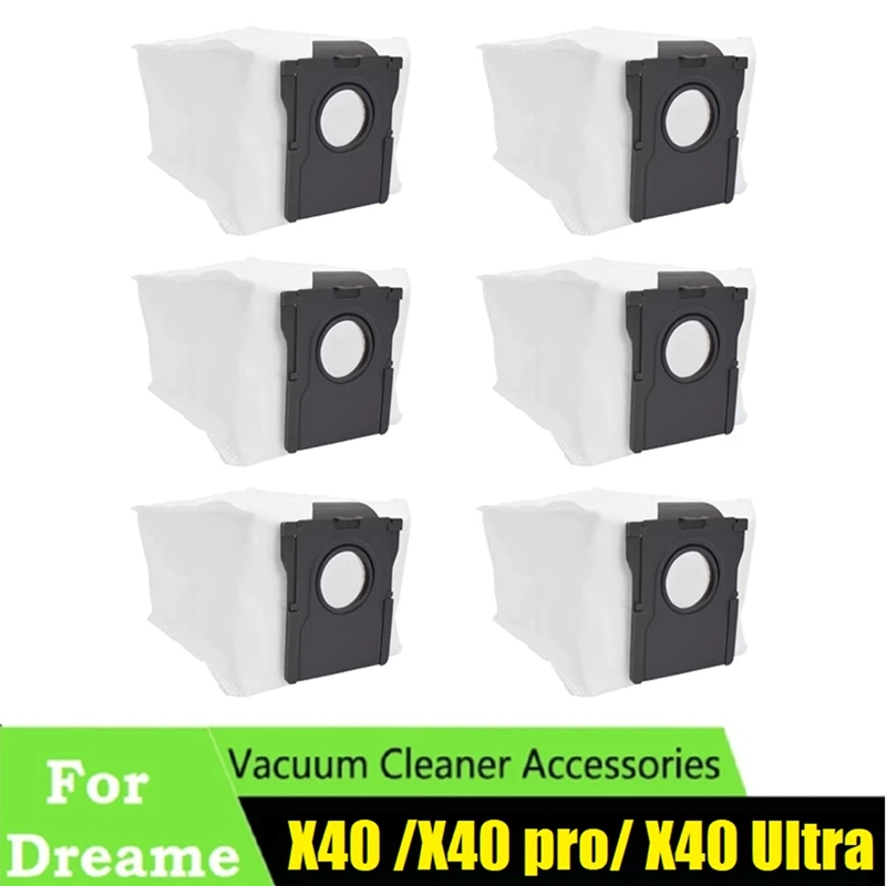 6PCS Dust Bag Parts Accessories For Dreame Bot X40 /X40 Pro/ X40 Ultra Vacuum Cleaner Non-Woven Garbage Bags
6PCS Dust Bag Parts Accessories For Dreame Bot X40 /X40 Pro/ X40 Ultra Vacuum Cleaner Non-Woven Garbage Bags