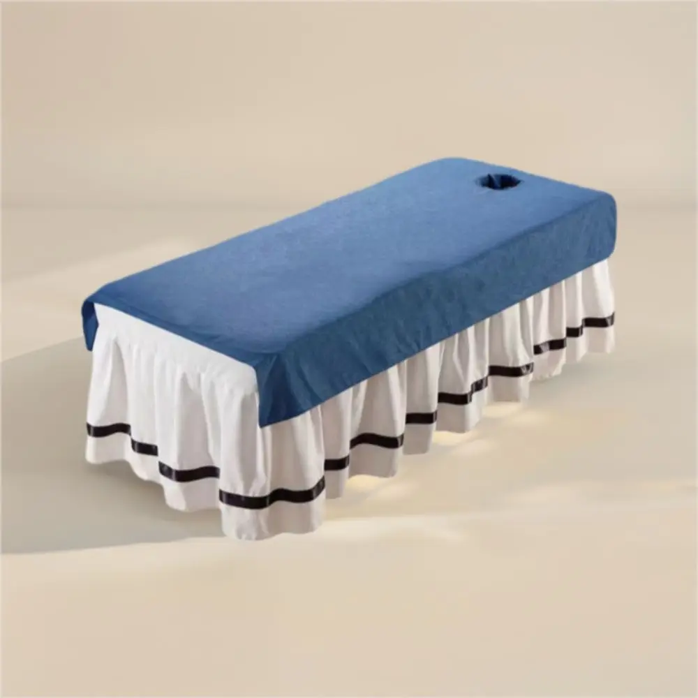 Удобная простыня для салона красоты с отверстиями, маслостойкая массажная кровать, покрывало, моющаяся утолщенная косметическая простыня
Удобная простыня для салона красоты с отверстиями, маслостойкая массажная кровать, покрывало, моющаяся утолщенная косметическая простыня