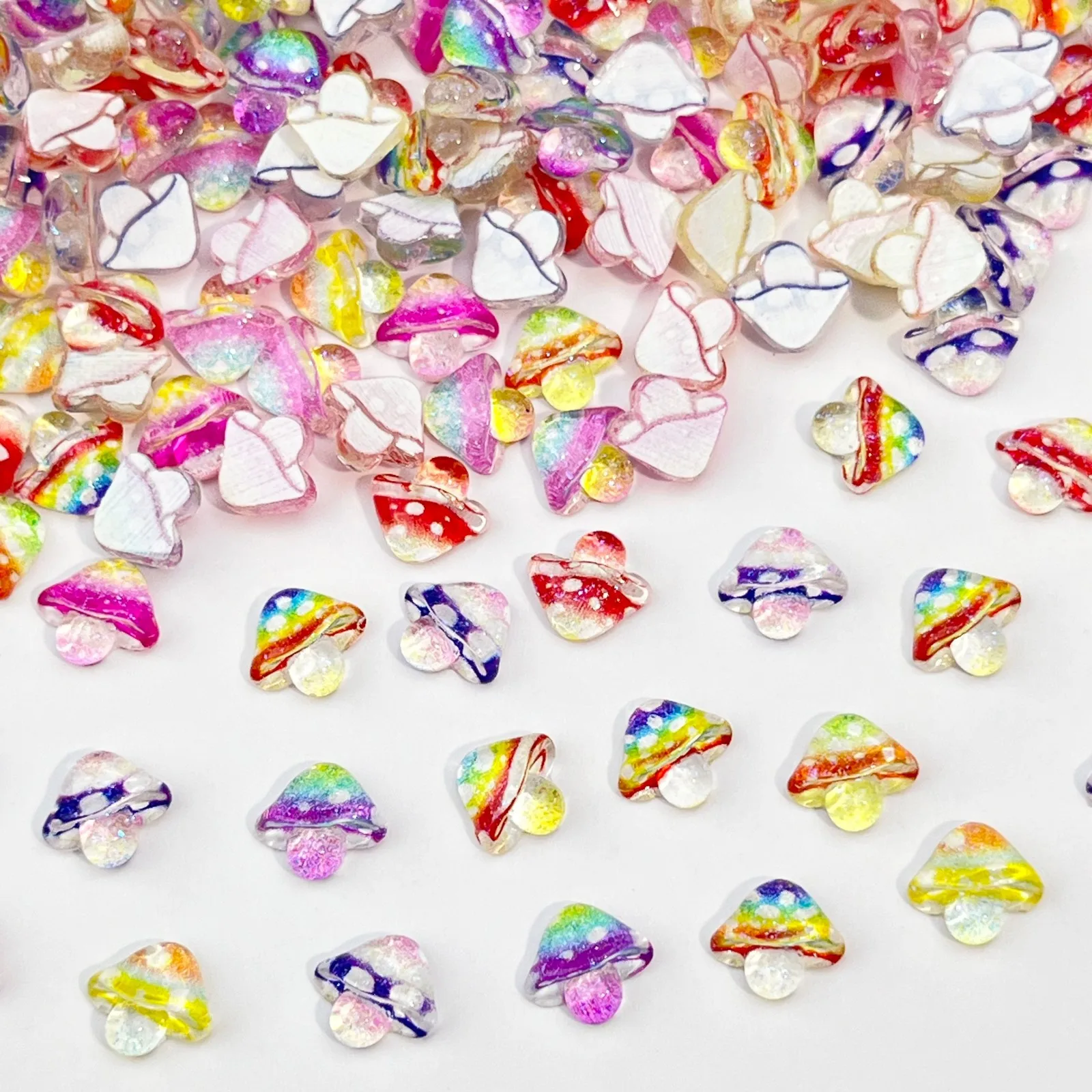 50Pcs Nail Accessories with Mini Mushroom Design 3D Transparent Resin DIY Nail Charms
50Pcs Nail Accessories with Mini Mushroom Design 3D Transparent Resin DIY Nail Charms