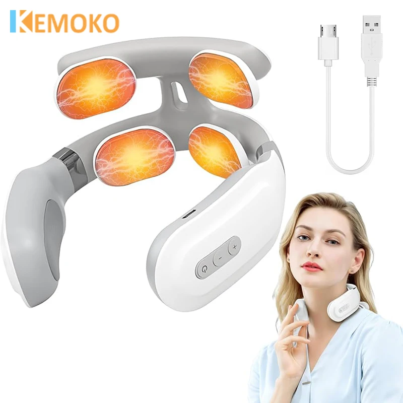 Neck EMS Massage Intelligent Adjustment Heating Pressing Pulse Portable Pulse Cervical Spine Massager Neck Care USB Rechargeable
Neck EMS Massage Intelligent Adjustment Heating Pressing Pulse Portable Pulse Cervical Spine Massager Neck Care USB Rechargeable