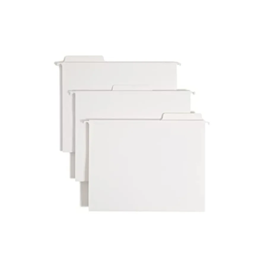 FasTab Hanging File Folder, 1/3-Cut Built-in Tab, Letter Size, White, 20 per Box 64002
FasTab Hanging File Folder, 1/3-Cut Built-in Tab, Letter Size, White, 20 per Box 64002