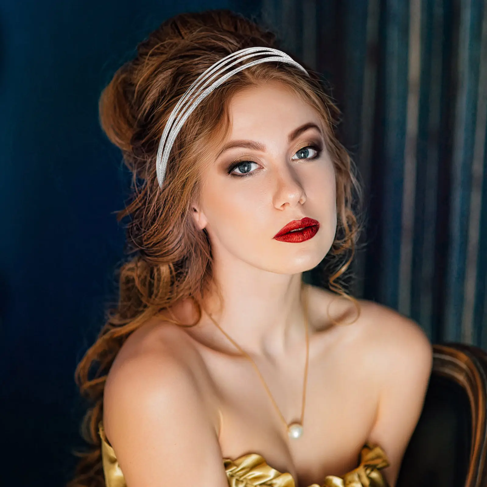 Тонкая многослойная металлическая повязка на голову для женщин, легкая модная повязка для повседневных вечеринок, милые модные аксессуары, металл
Тонкая многослойная металлическая повязка на голову для женщин, легкая модная повязка для повседневных вечеринок, милые модные аксессуары, металл