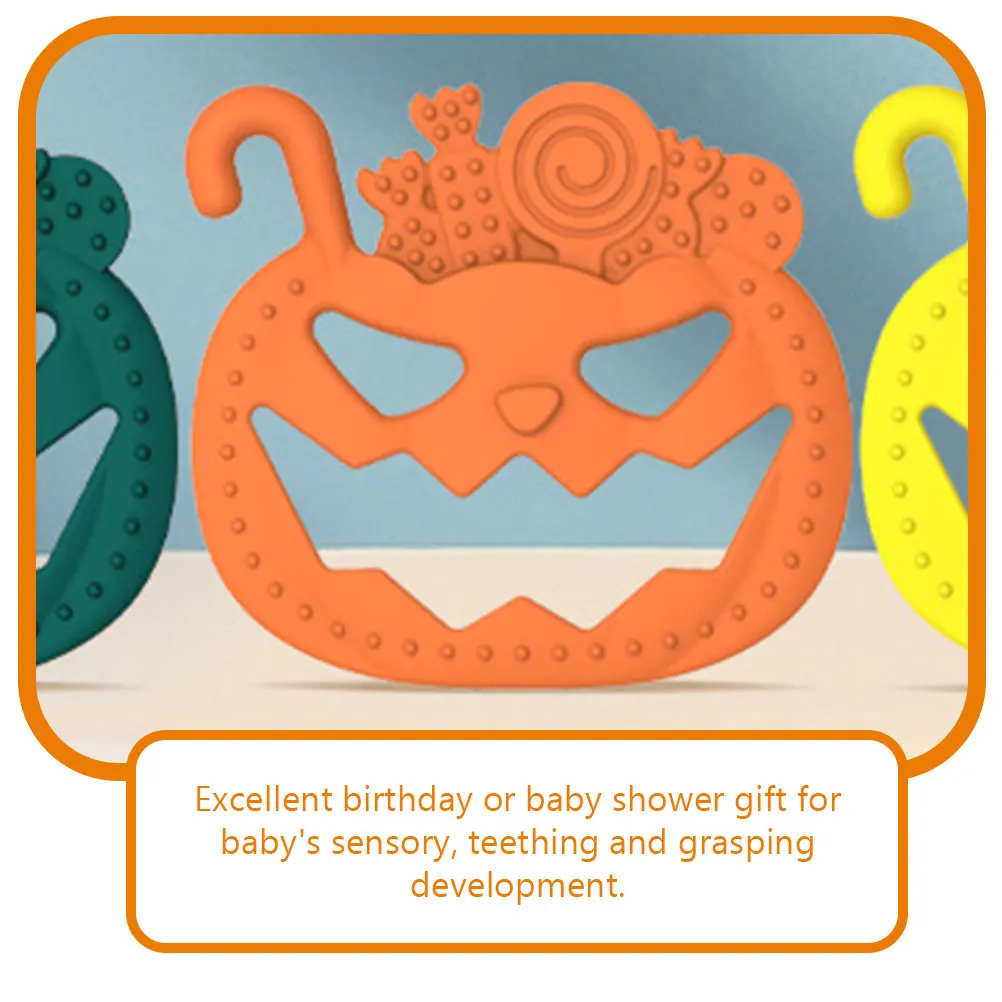 Pumpkin Face Silicone Teether for Newborns Halloween Themed Infant Chewing Ring to Relieve Teething Discomfort Safely
Pumpkin Face Silicone Teether for Newborns Halloween Themed Infant Chewing Ring to Relieve Teething Discomfort Safely