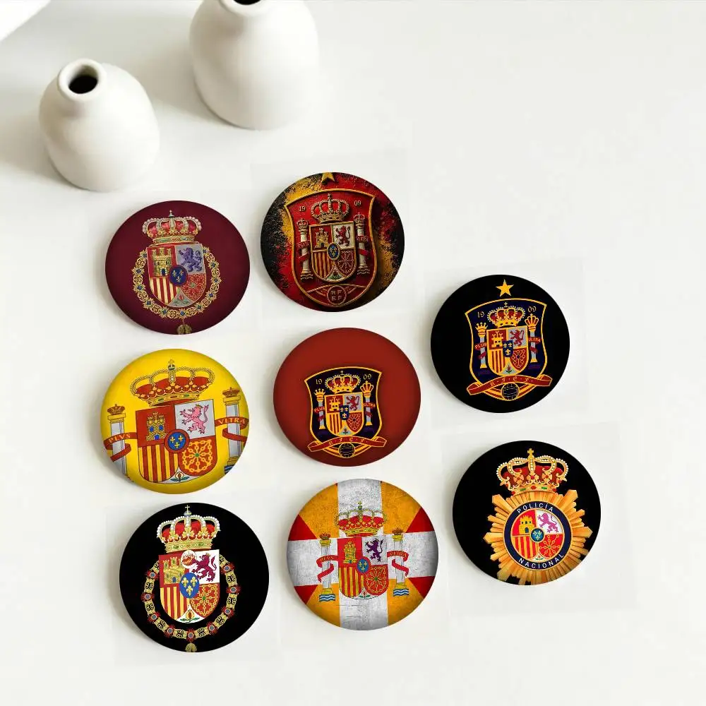 Coat of Arms of Spain Art 25 32 44 58 75mm Badges Personalized Round Brooches Pins Accessory Gift
Coat of Arms of Spain Art 25 32 44 58 75mm Badges Personalized Round Brooches Pins Accessory Gift