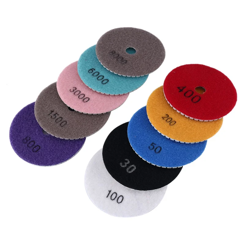 10PCS Diamond Polishing Pads 4 Inch 10 Packs 3/8Inch-11 Backer Pad Granite Polishing Kit Marble Polishing Kit-ABGL
10PCS Diamond Polishing Pads 4 Inch 10 Packs 3/8Inch-11 Backer Pad Granite Polishing Kit Marble Polishing Kit-ABGL