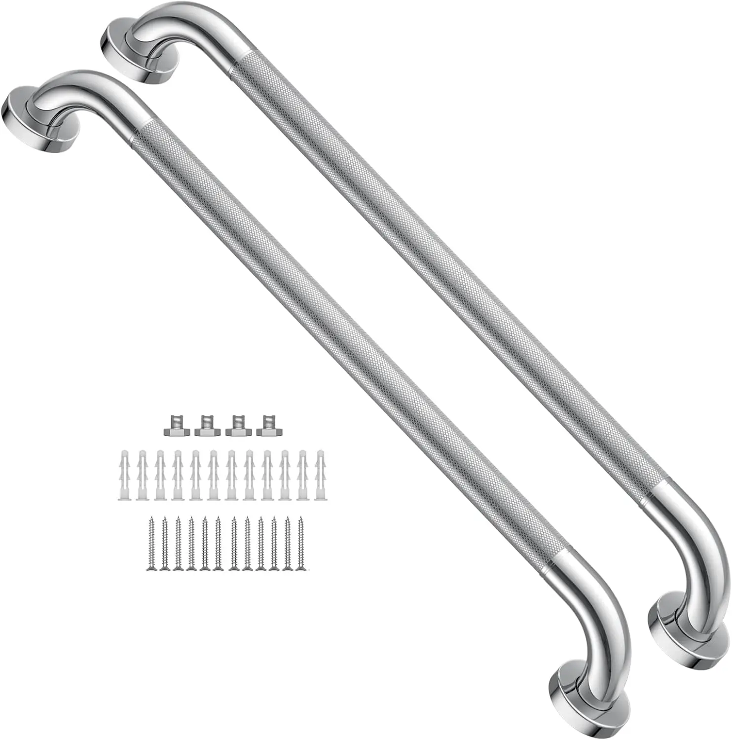 24" Anti-Slip Shower Grab Bar, 1.25" Diameter Stainless Steel Safety Rail for Elderly & Handicap, Bathroom Handrail Support 500lbs
24" Anti-Slip Shower Grab Bar, 1.25" Diameter Stainless Steel Safety Rail for Elderly & Handicap, Bathroom Handrail Support 500lbs