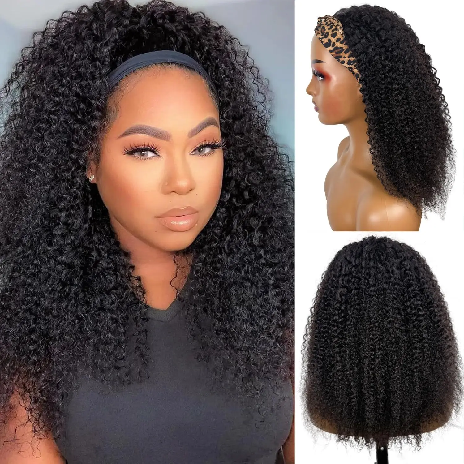 Headband Wig Human Hair Curly 230% 30 Inch Deep Wave Human Hair Headband Wig Wear and Go Glueless None Lace Front Headband Wigs
Headband Wig Human Hair Curly 230% 30 Inch Deep Wave Human Hair Headband Wig Wear and Go Glueless None Lace Front Headband Wigs